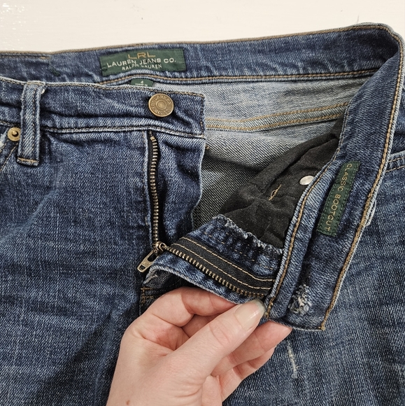 Lauren Ralph Lauren distressed boot cut jeans women's size 4 - Picture 7 of 14